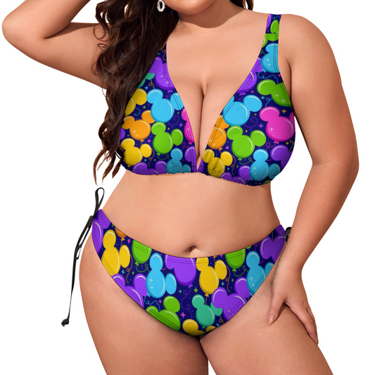 Park Balloons Plus Size Women's Two Piece Bikini