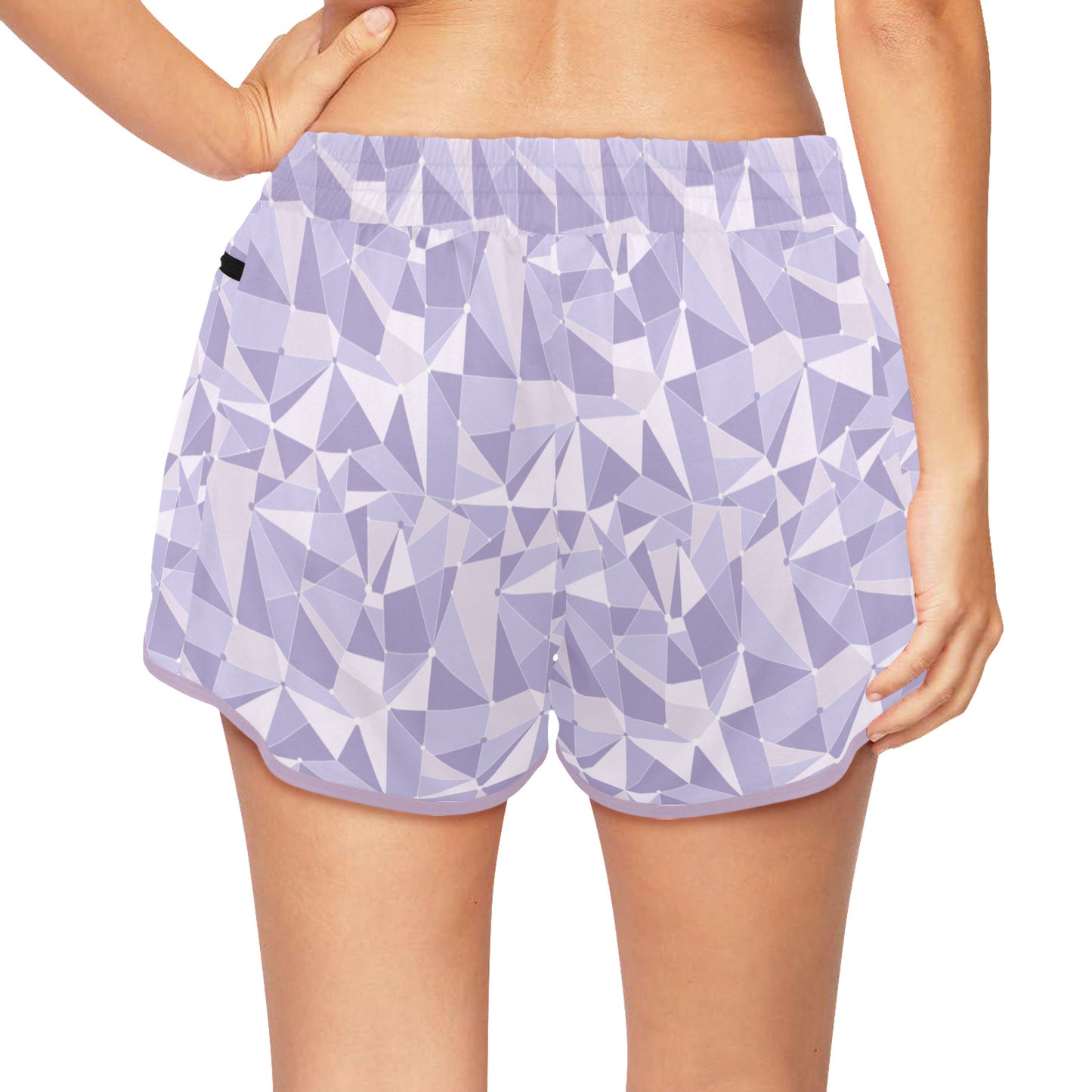 Purple Wall Women's Athletic Sports Shorts