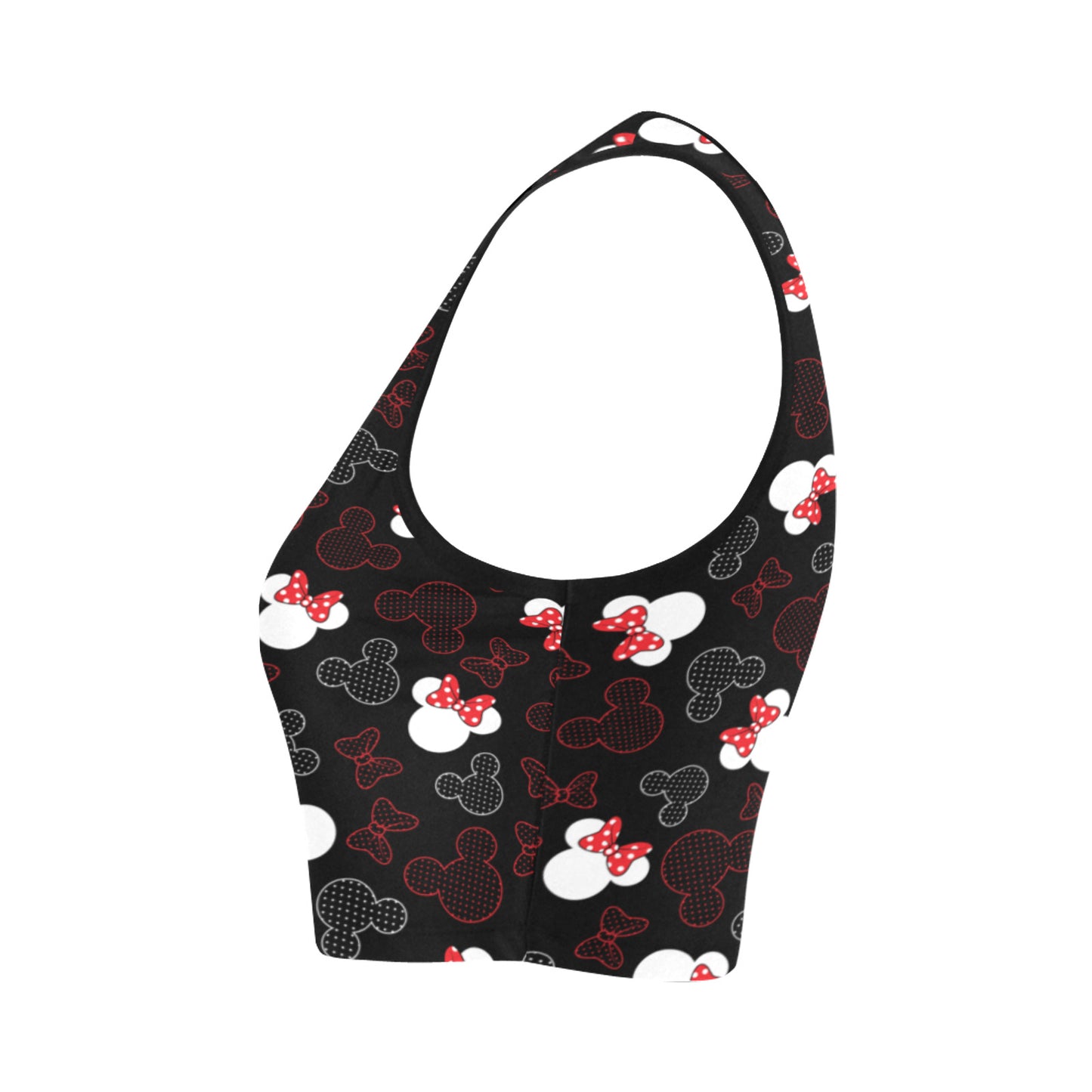 Mickey And Minnie Dots Women's Crop Top