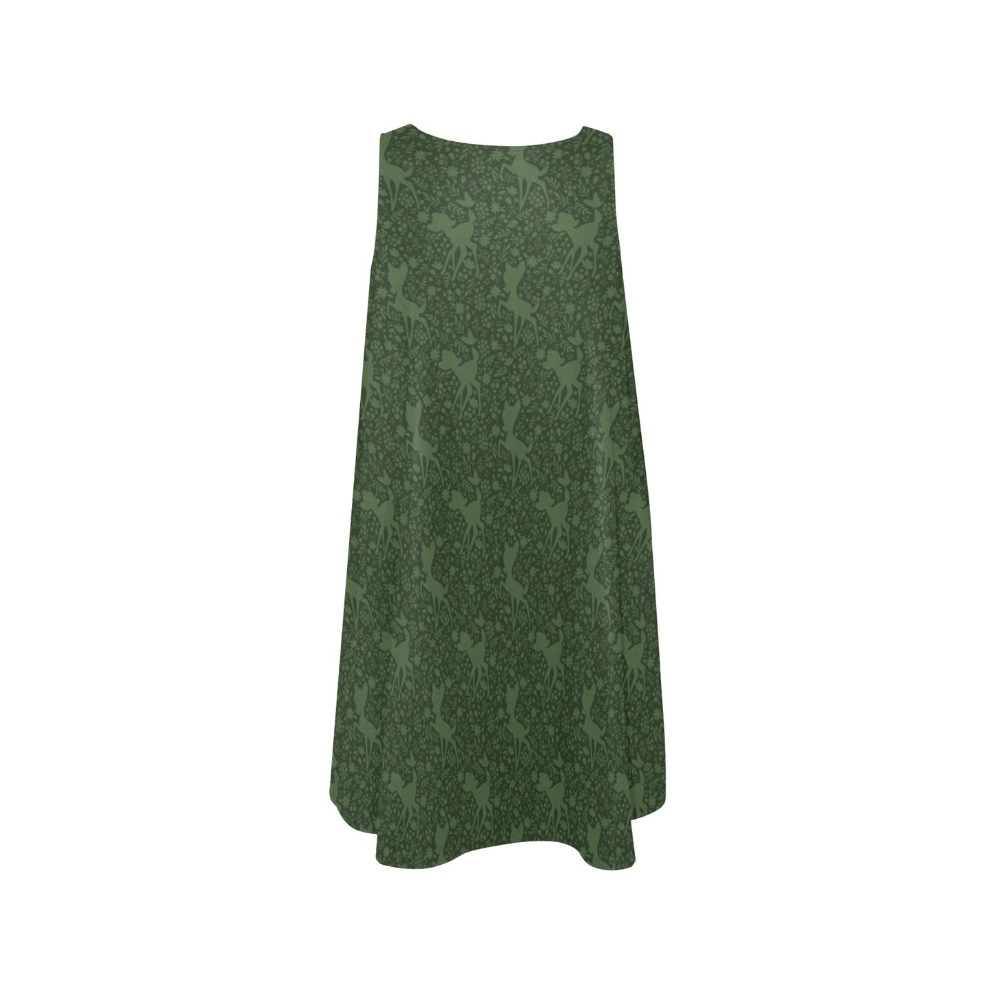 Forest Silhouette Sleeveless A-Line Pocket Dress