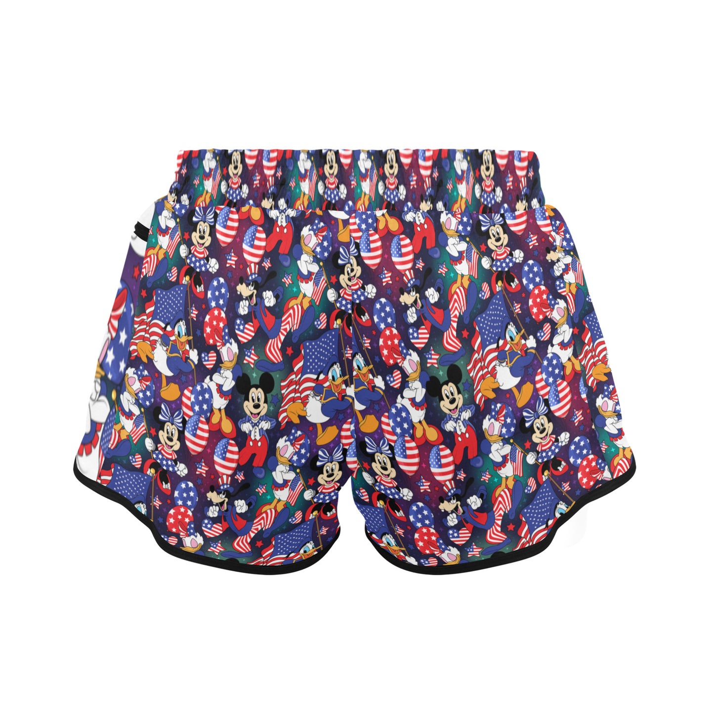 Disney America Women's Athletic Sports Shorts