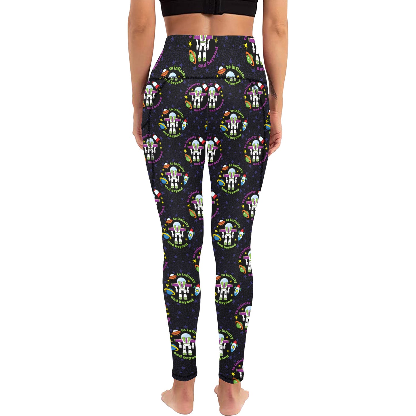 To Infinity And Beyond Women's Athletic Leggings With Pockets