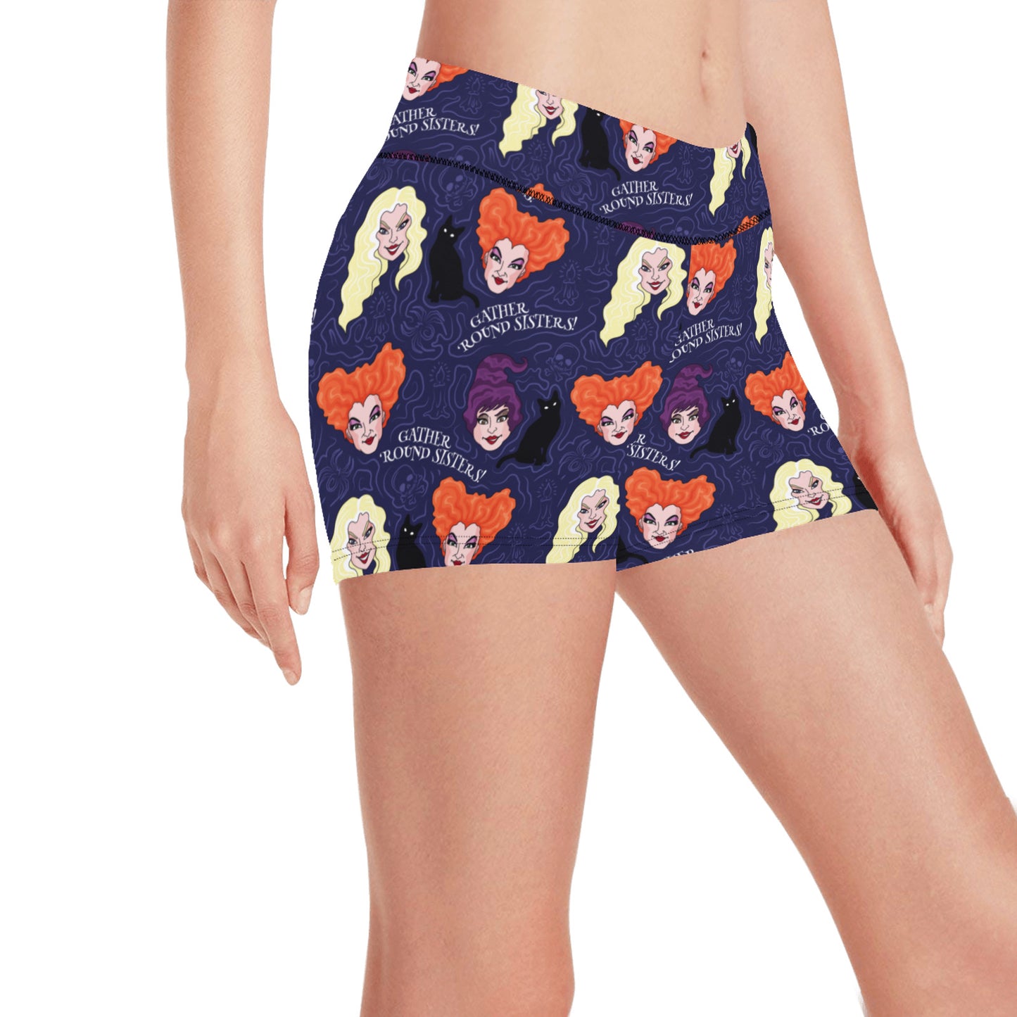 Disney Hocus Pocus Gather Round Sisters Women's Short Leggings