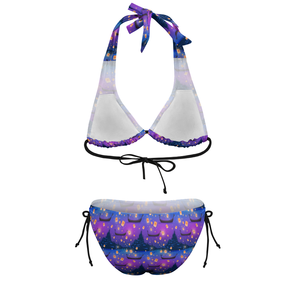 Floating Lanterns Plus Size Women's Two Piece Bikini