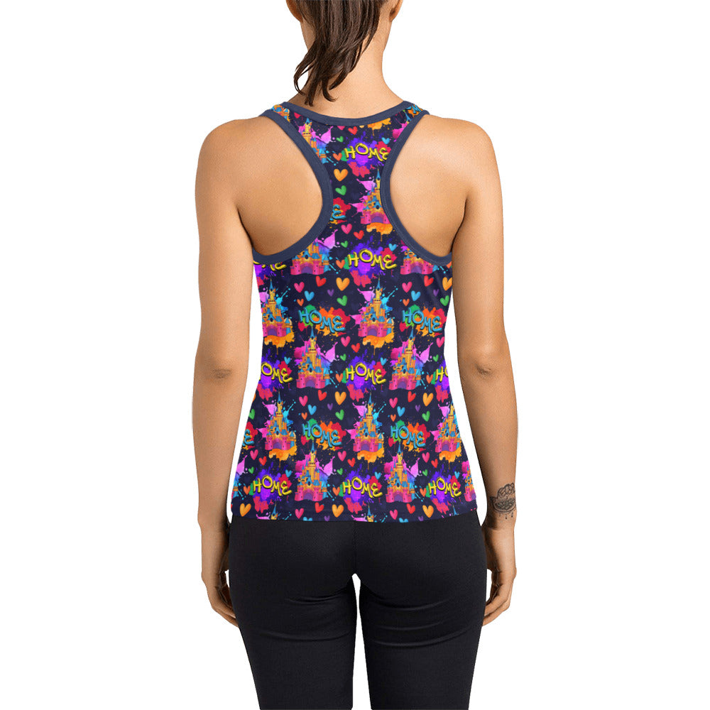 Watercolor Home Women's Racerback Tank Top