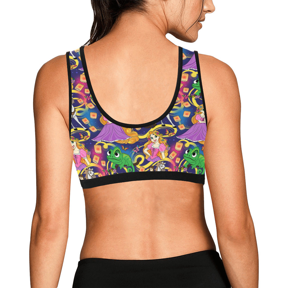 Disney Tangled Rapunzel At Last I See The Light Women's Sports Bra