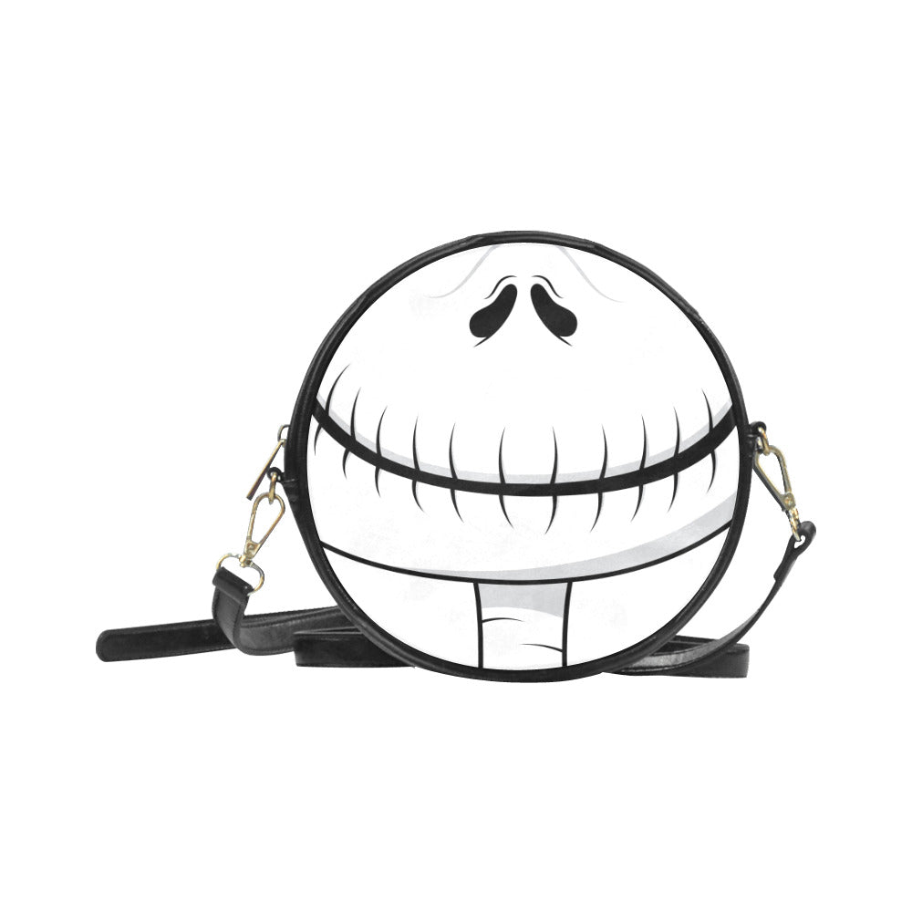 Disney Nightmare Before Christmas Jack Skellington Face Round Sling Bag