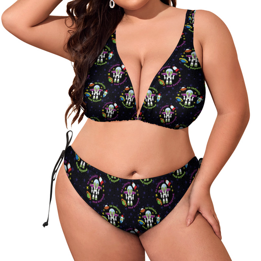 To Infinity And Beyond Plus Size Women's Two Piece Bikini