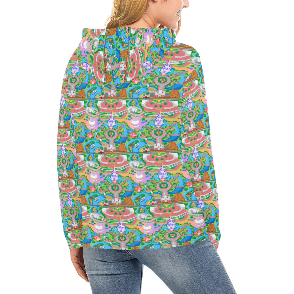 Park Map Hoodie for Women