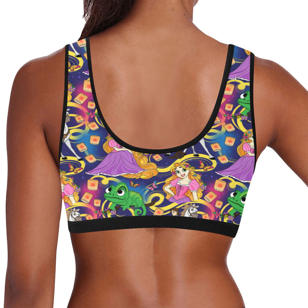 Disney Tangled Rapunzel At Last I See The Light Women's Sports Bra