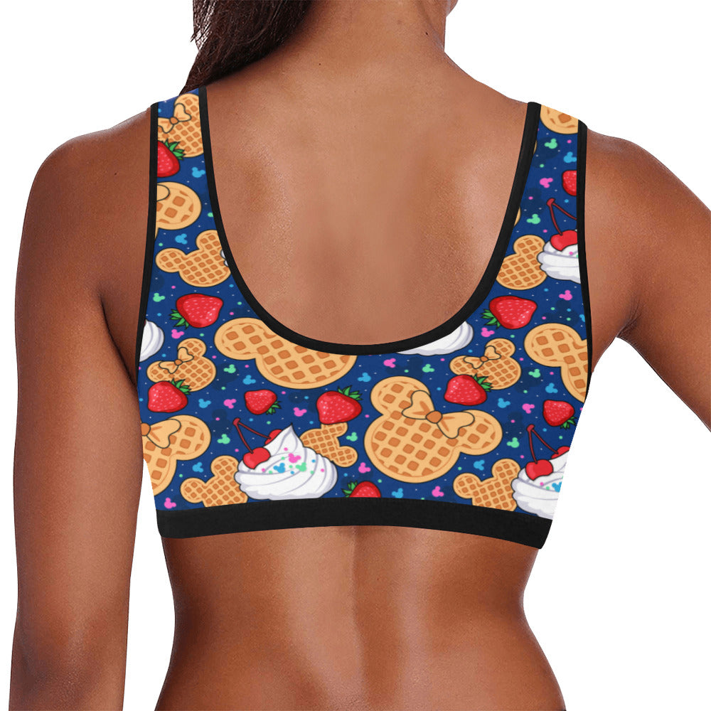 Waffles Women's Sports Bra