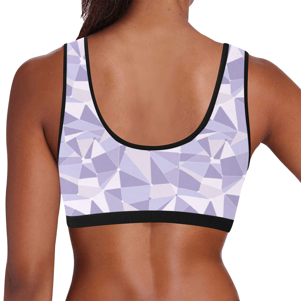 Purple Wall Women's Athletic Sports Bra