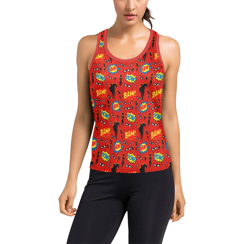 Super Heroes Women's Racerback Tank Top - Ambrie