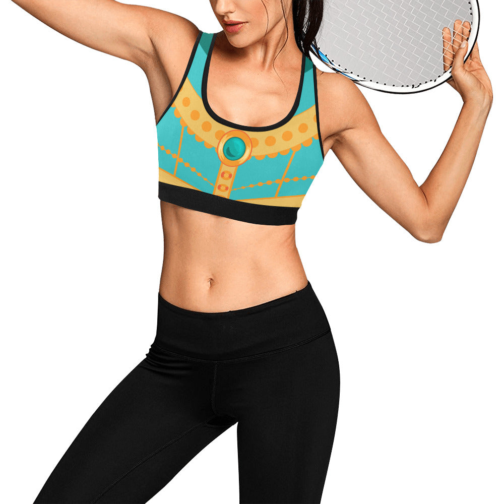 Disney Aladdin Jasmine Women's Sports Bra