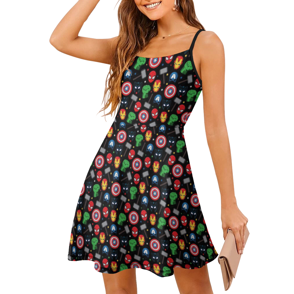 Super Heroes Women's Sling Short Dress