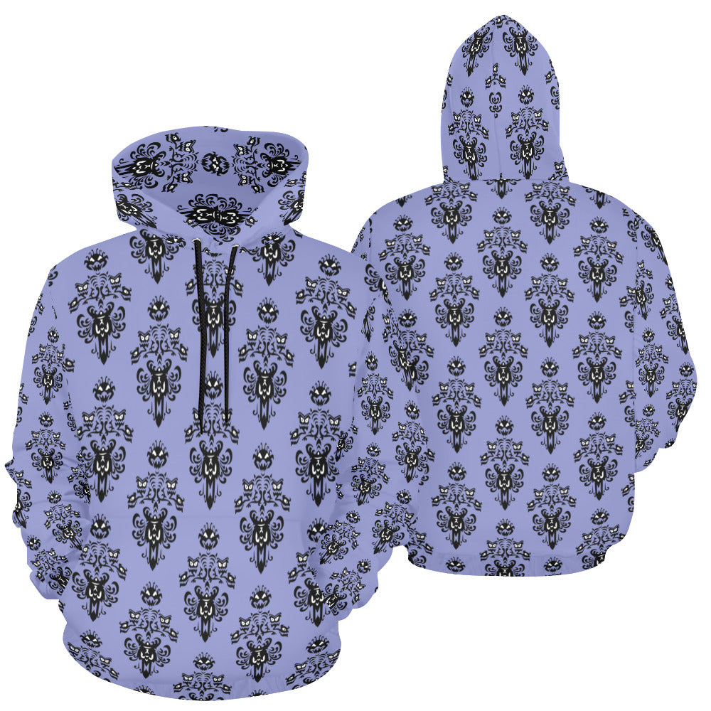 Haunted Mansion Wallpaper Hoodie for Women