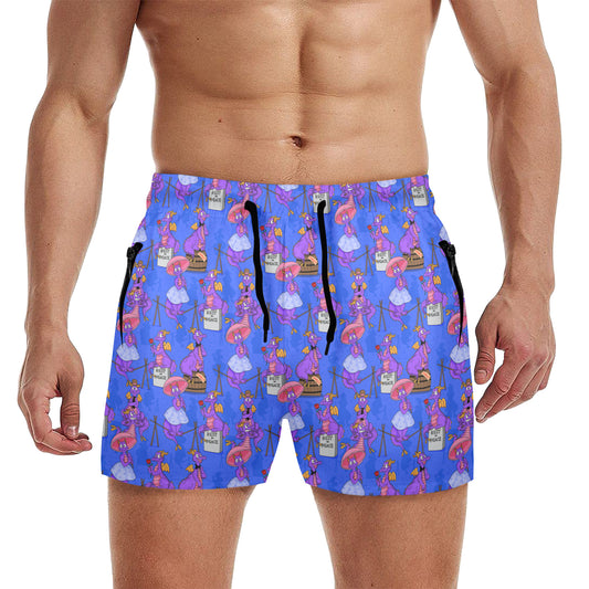 Haunted Mansion Figment Men's Quick Dry Athletic Shorts