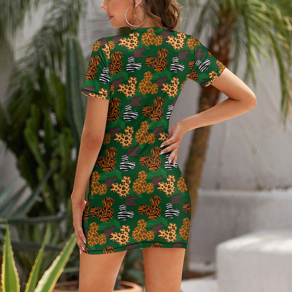 Animal Prints Women's Summer Short Dress
