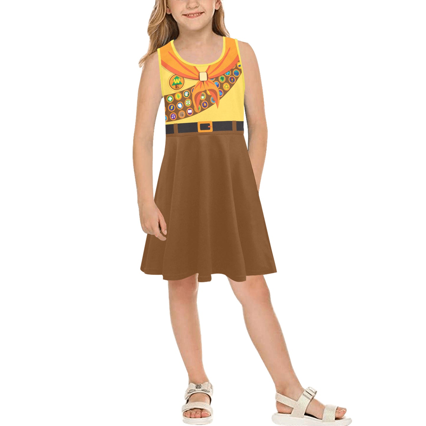 Disney Up Russell Girls' Sleeveless Character Sundress