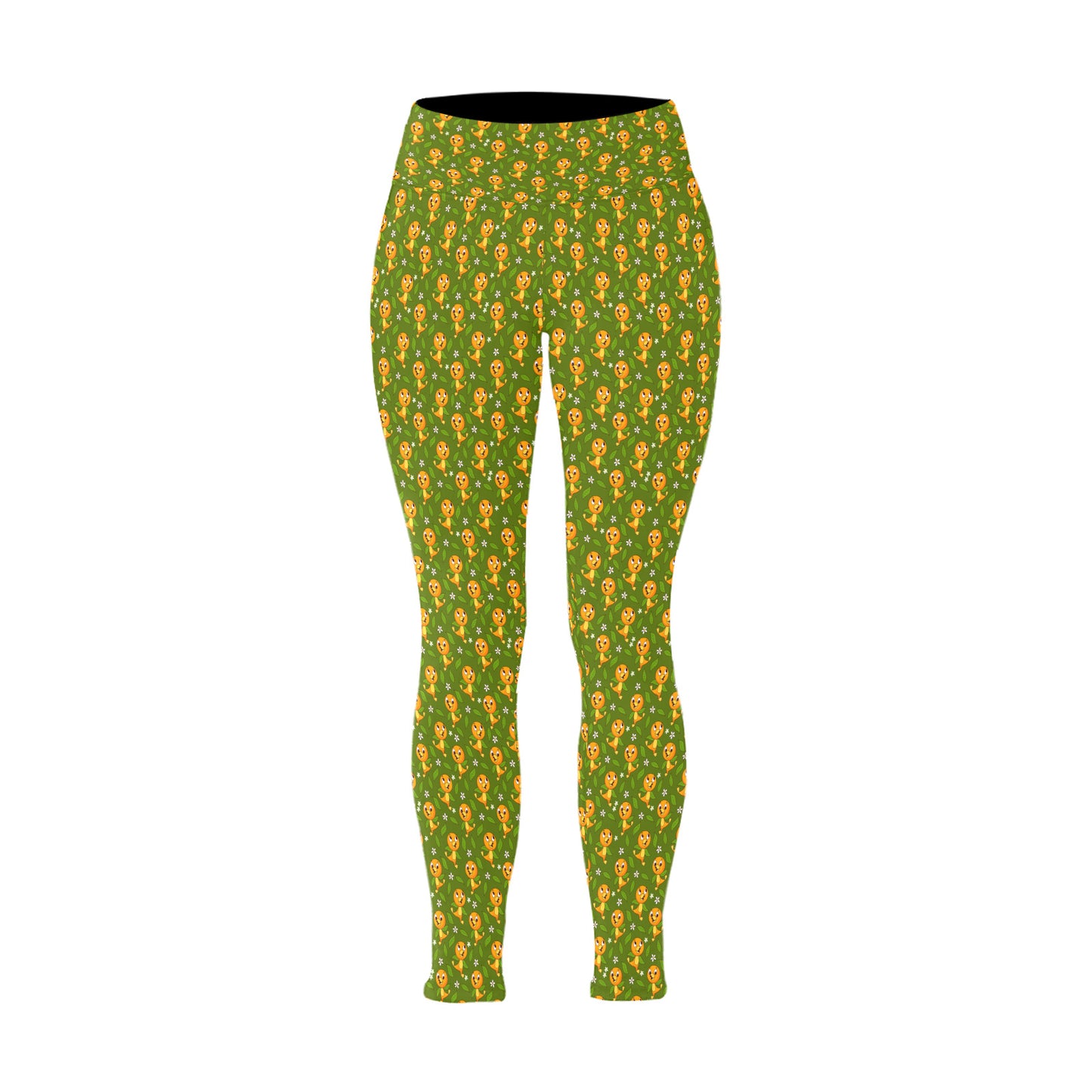 Orange Bird Women's Plus Size Athletic Leggings