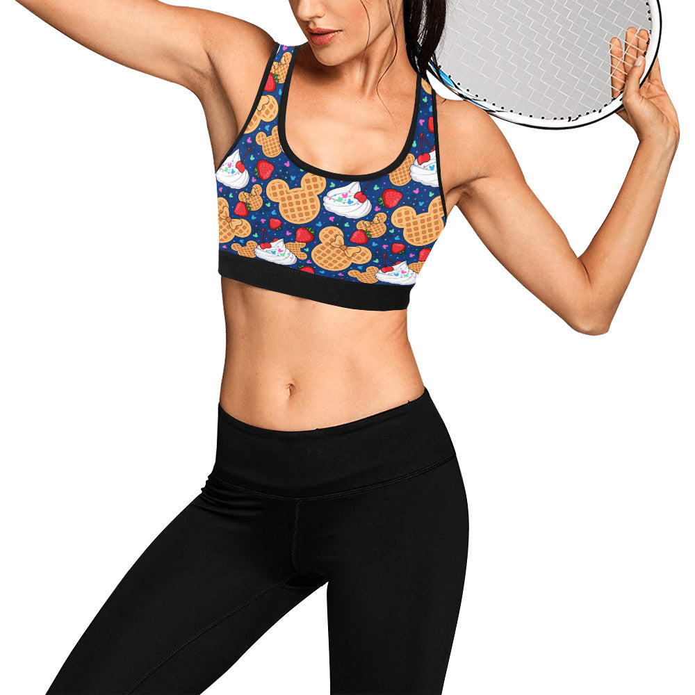 Waffles Women's Sports Bra