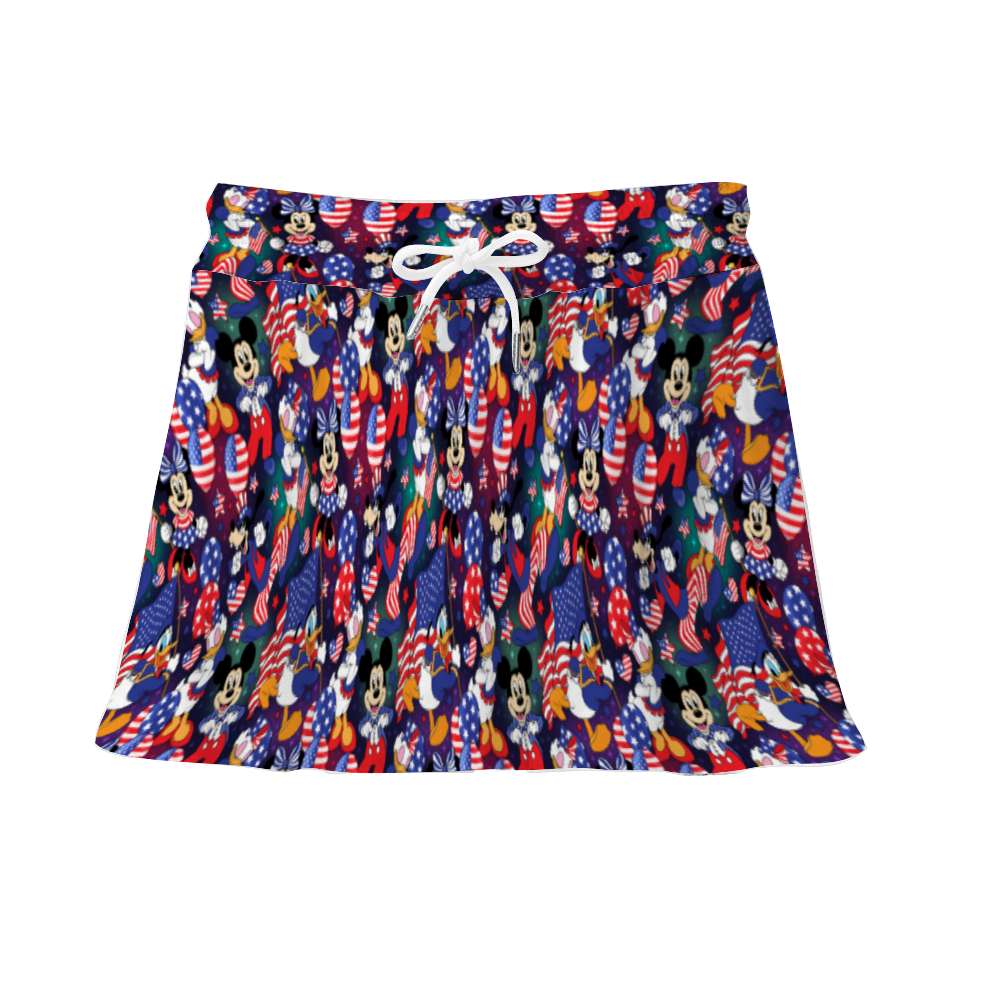 America Athletic Skirt With Built In Shorts