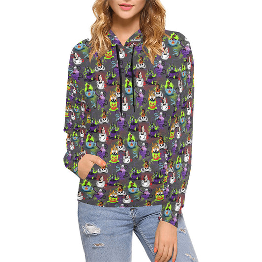 Villains Tea Cups Hoodie for Women