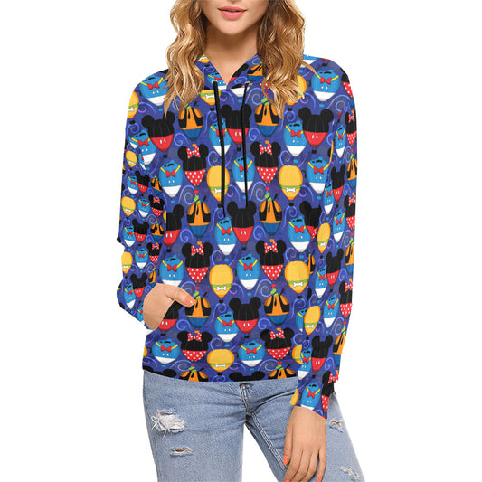 Hot Air Balloons Hoodie for Women