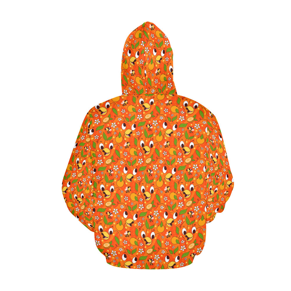 Orange Bird Hoodie for Women