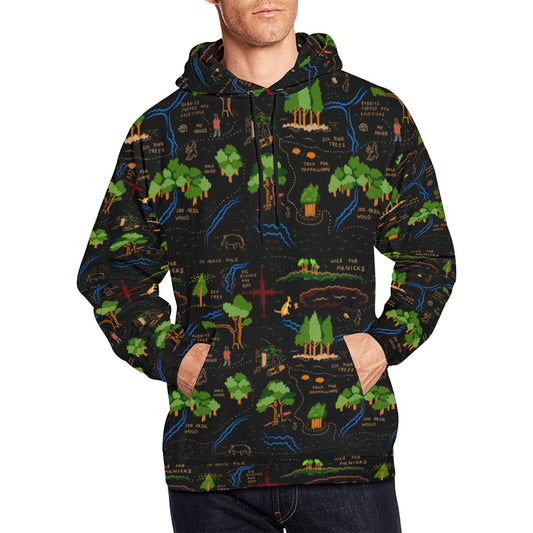 Disney Winnie The Pooh Hundred Acre Wood Hoodie for Men