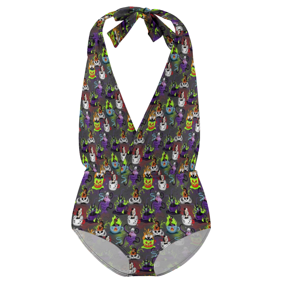 Villain Teacups Girl's One Piece Swimsuit