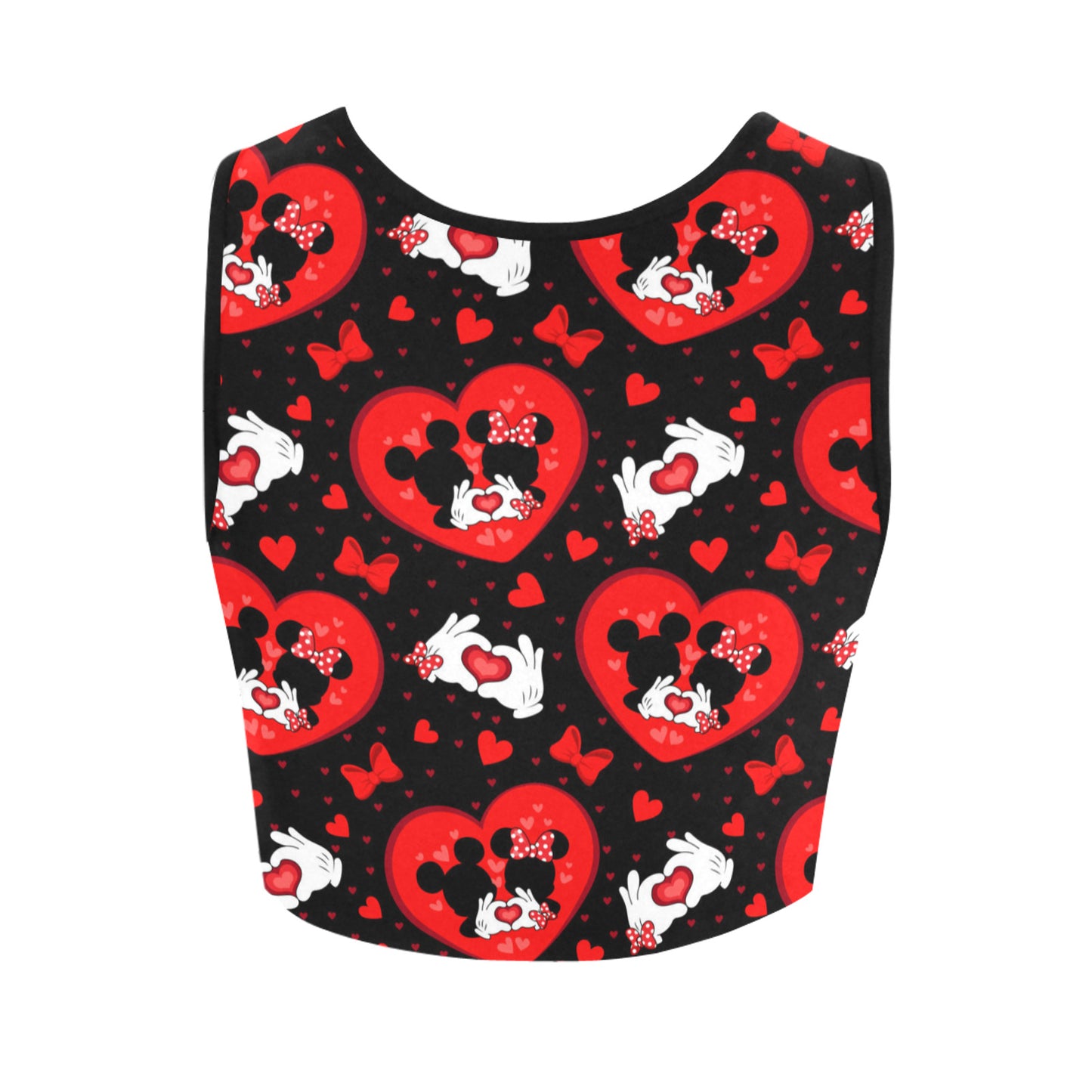 Valentine's Day Lovers Women's Athletic Crop Top