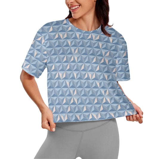 World Traveler Women's Cropped T-shirt