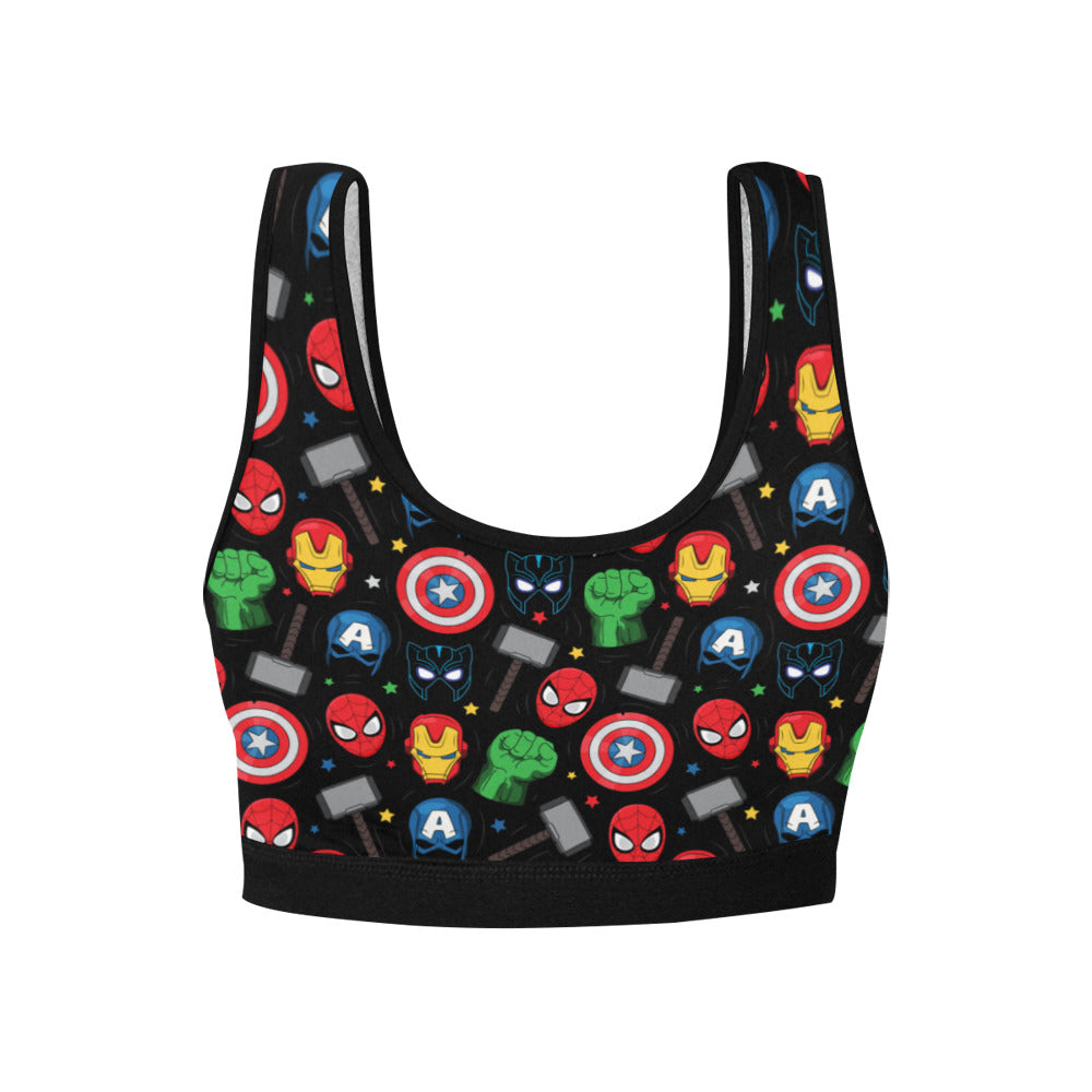 Super Heroes Women's Athletic Sports Bra