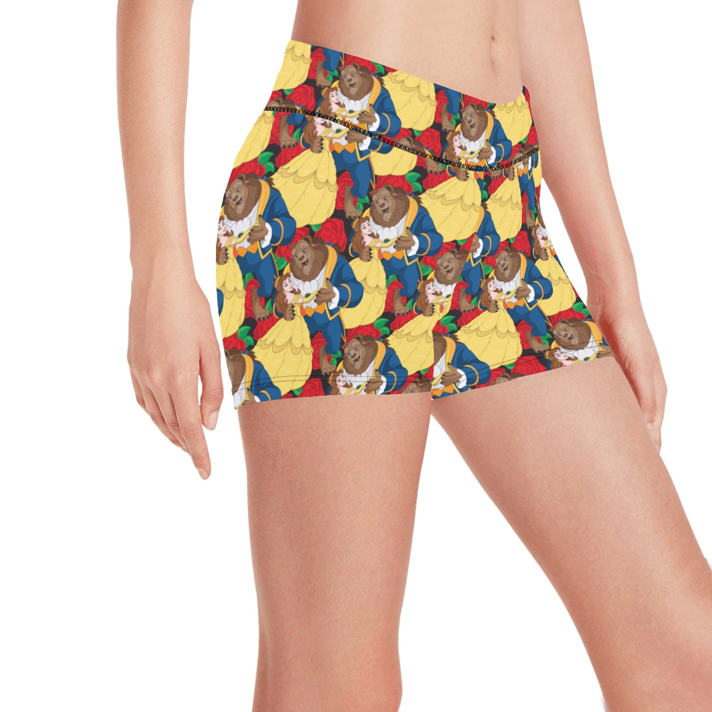 Disney Beauty And The Beast Dancing Beauty Women's Short Leggings