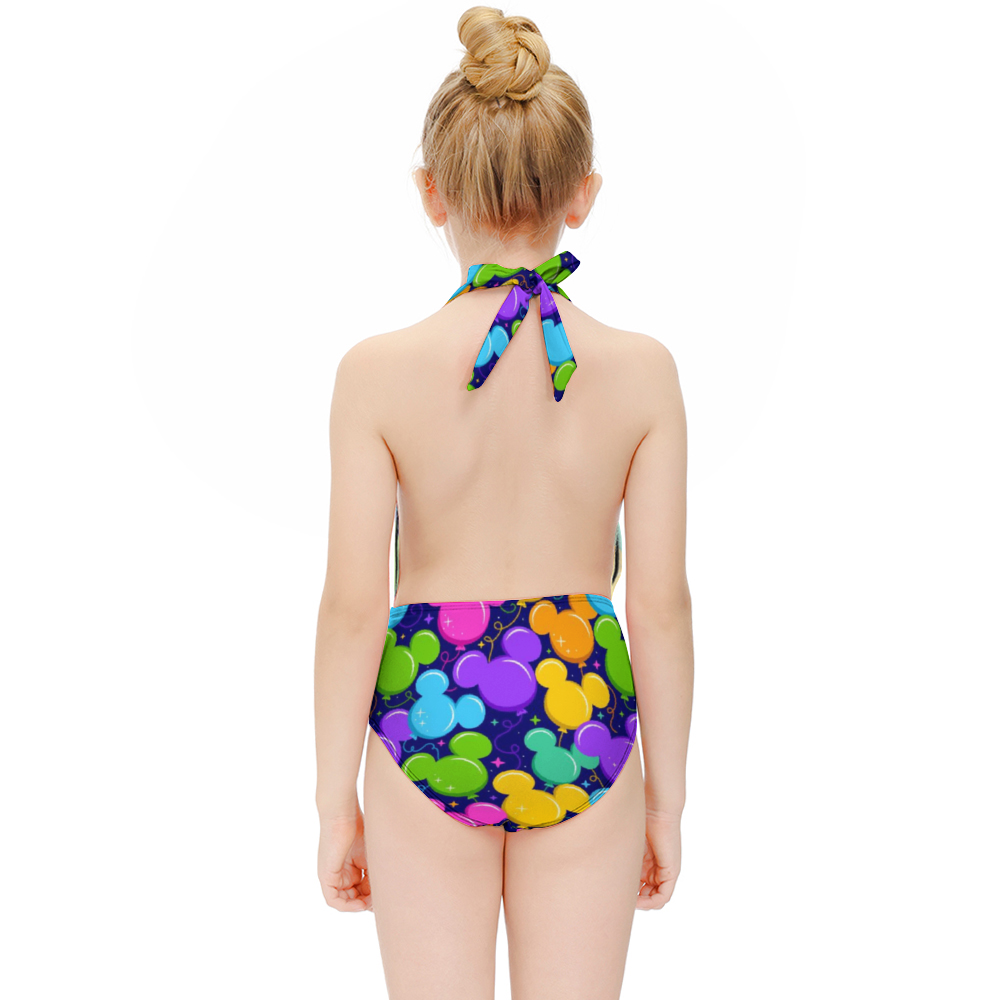 Park Balloons Girl's One Piece Swimsuit