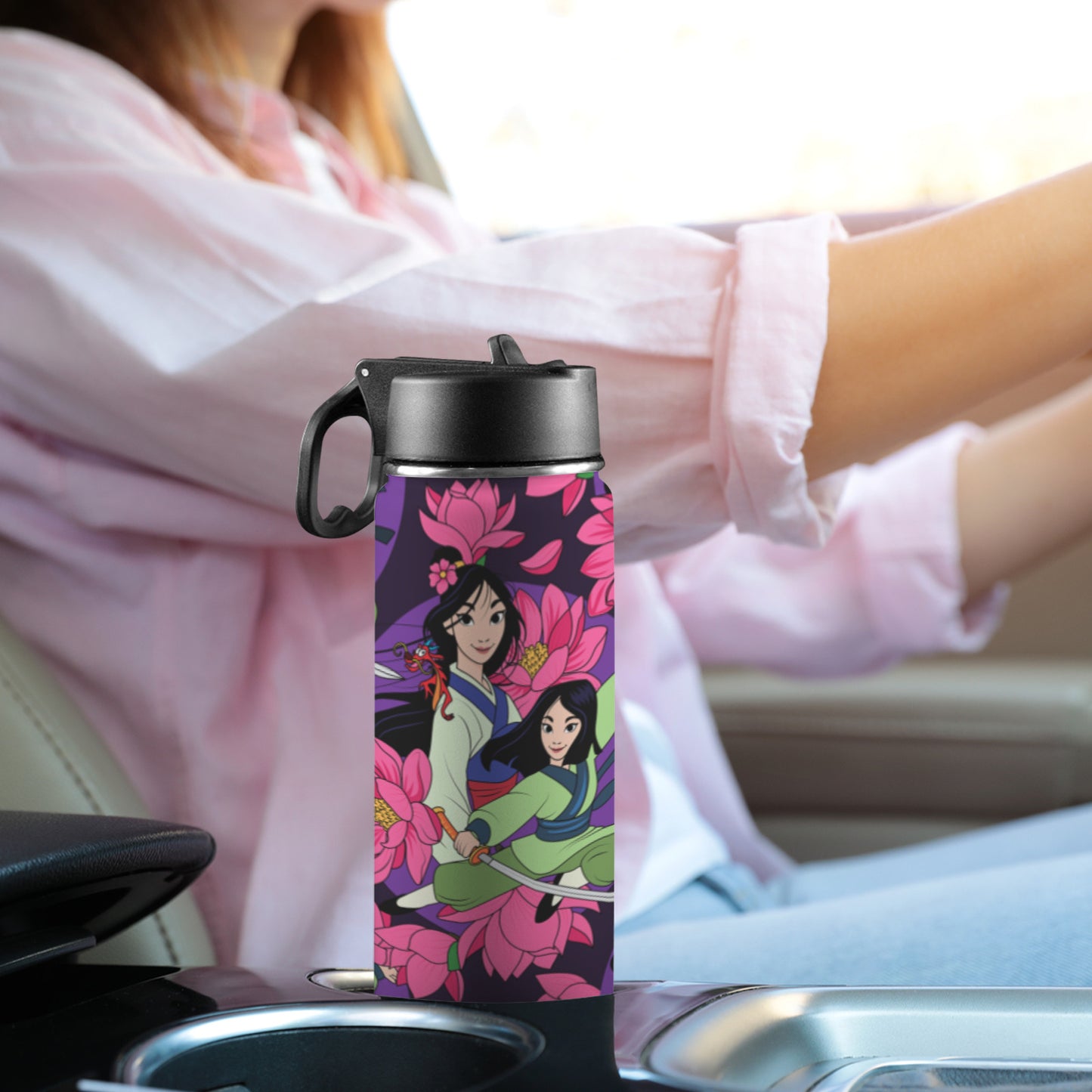 Blooming Flowers Insulated Water Bottle