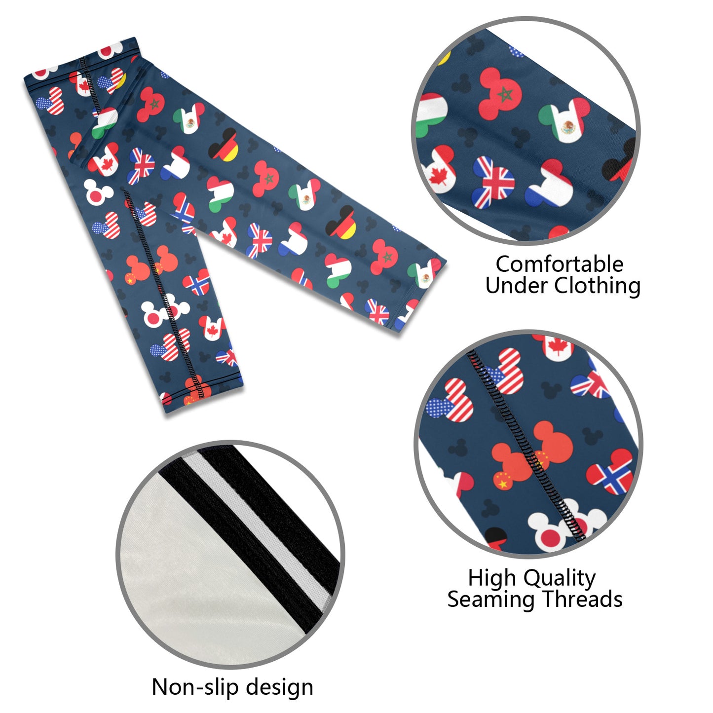 Mickey Flags Arm Sleeves (Set of Two)