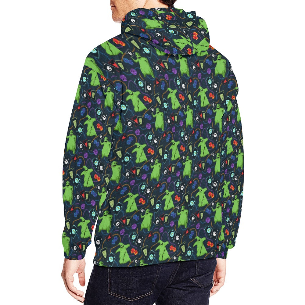 Disney Nightmare Before Christmas Oogie Cards And Dice Hoodie for Men