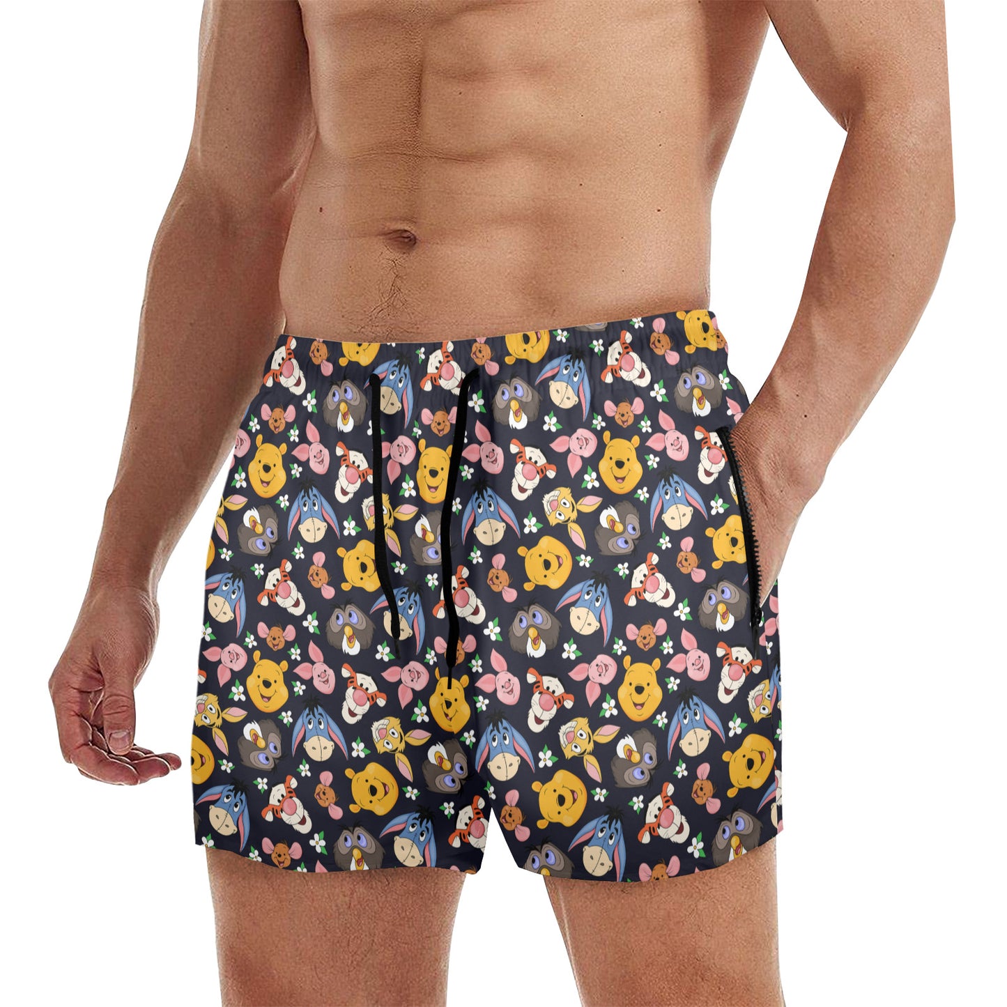 Hundred Acre Wood Friends Men's Quick Dry Athletic Shorts