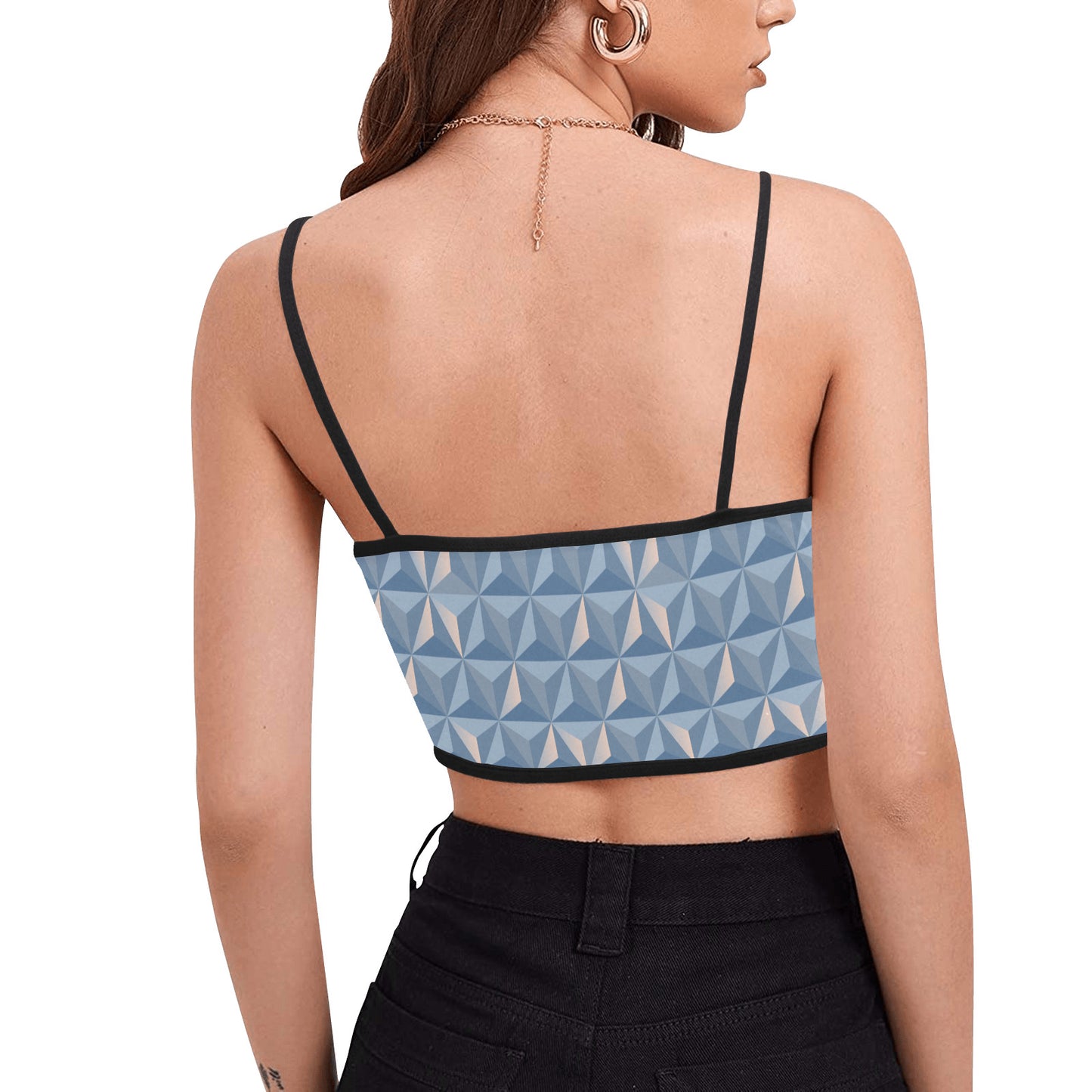 World Traveler Women's Spaghetti Strap Crop Top - Ambrie