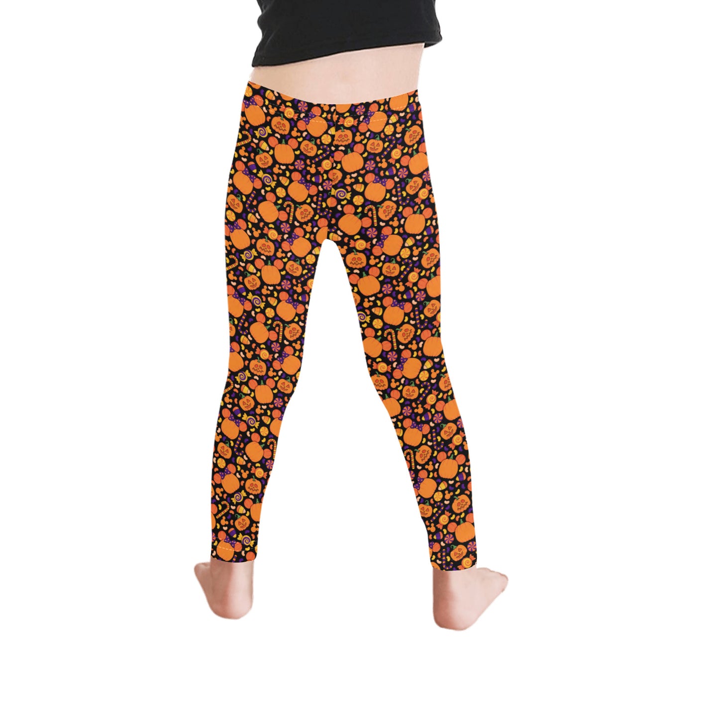 Pumpkins And Candy Kid's Ankle Length Leggings