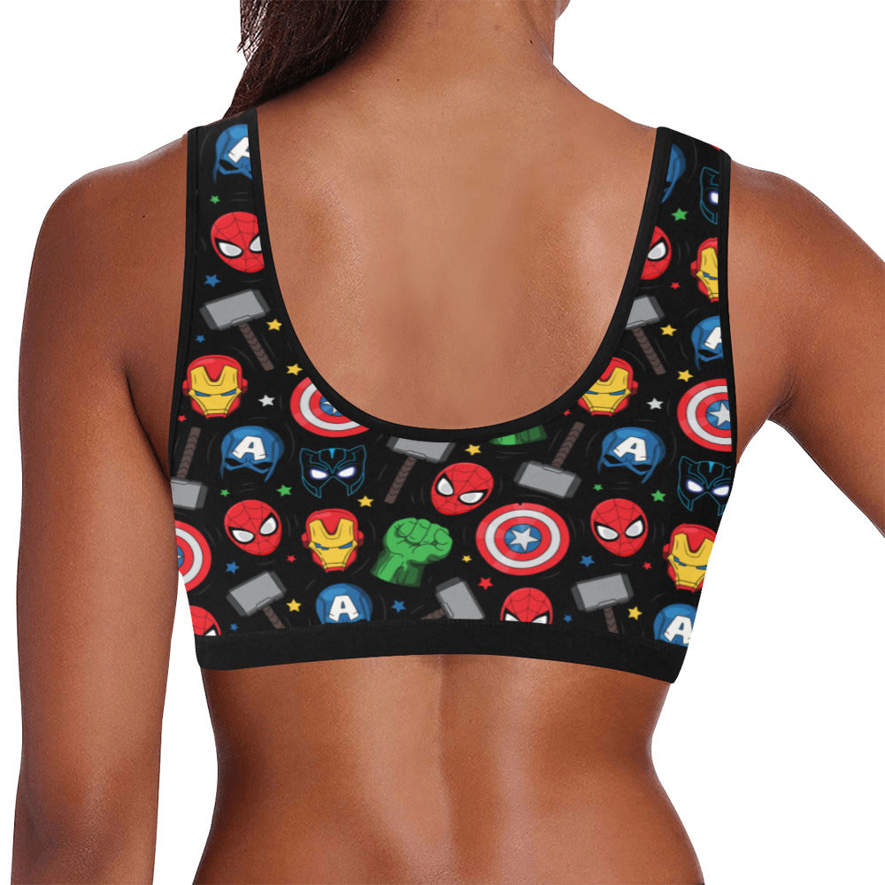 Super Heroes Women's Athletic Sports Bra