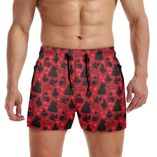 Off With Their Heads Men's Quick Dry Athletic Shorts