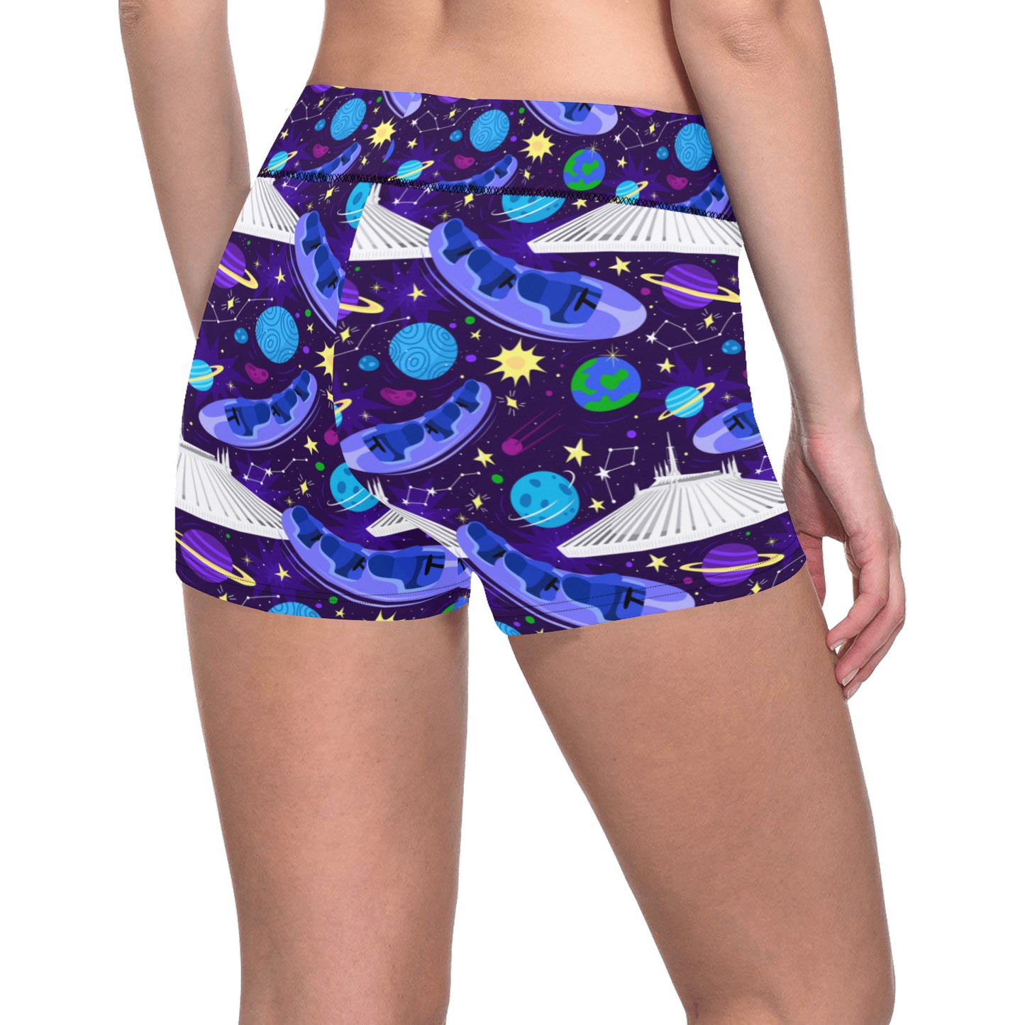 Space Mountain Women's Short Leggings