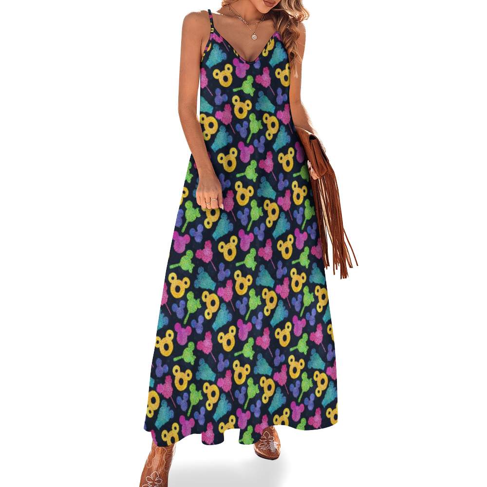 Glitter Park Snacks Women's Summer Slip Long Dress