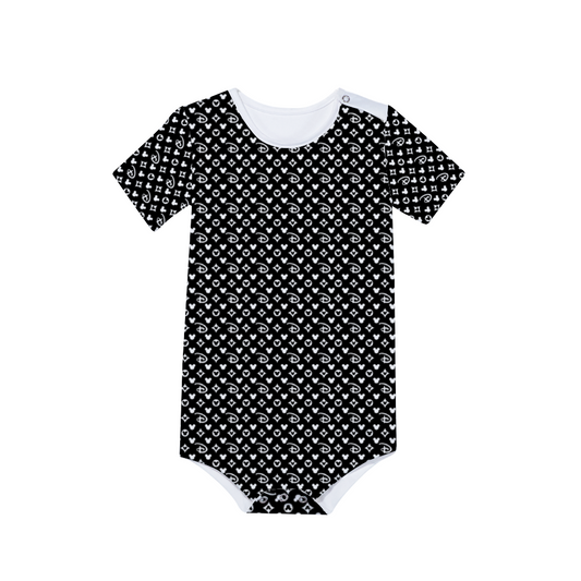 Designer Baby's Short Sleeve Romper Jumpsuit