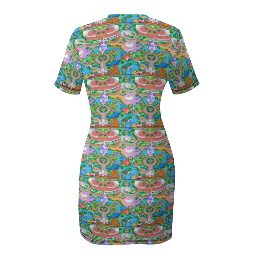 Park Map Women's Summer Short Dress