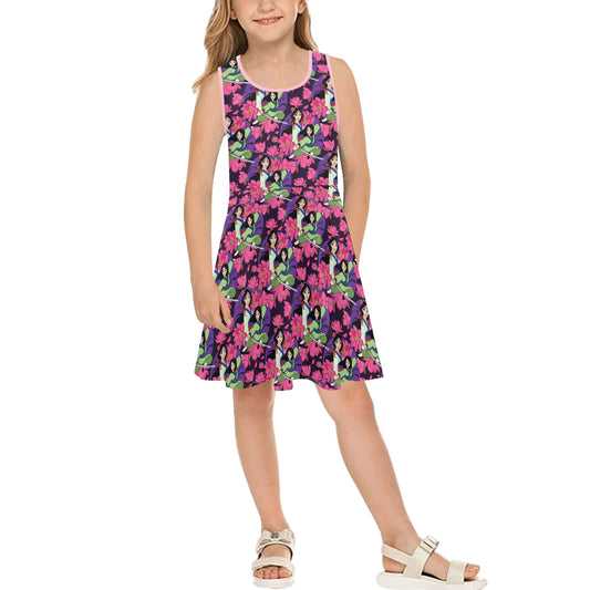 Disney Mulan Blooming Flowers Girls' Sleeveless Sundress