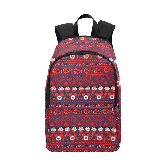 Valentines Day Line Fabric Backpack